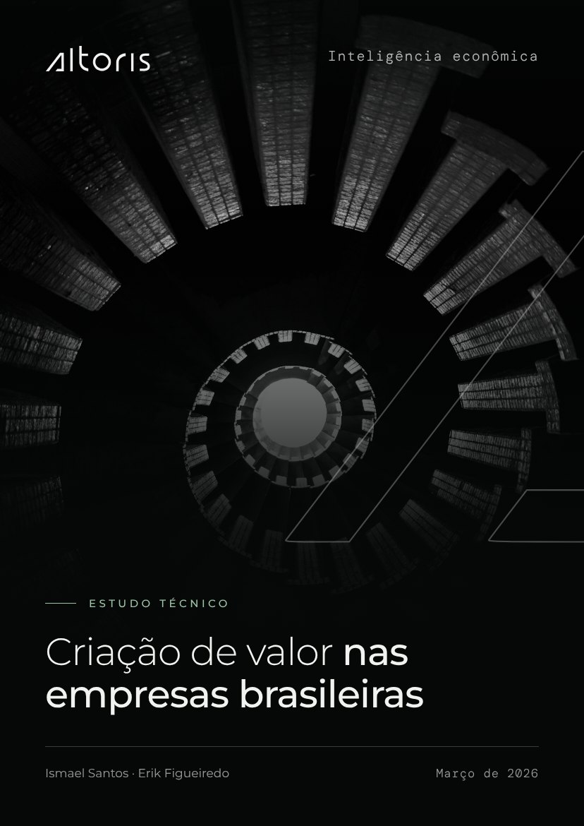 Capa do estudo Criação de valor nas empresas brasileiras