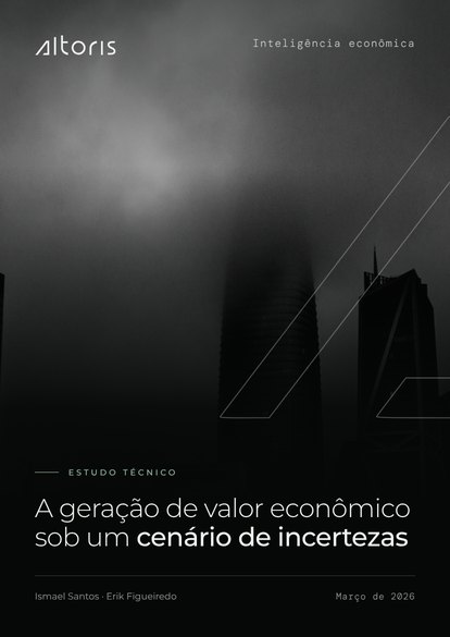 Capa do estudo A geração de valor econômico sob um cenário de incertezas